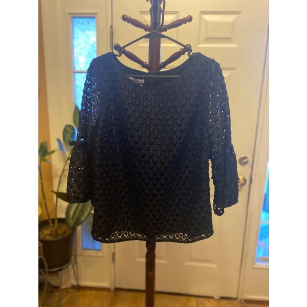 Women's RSVP Talbots Black Lace Top Size L